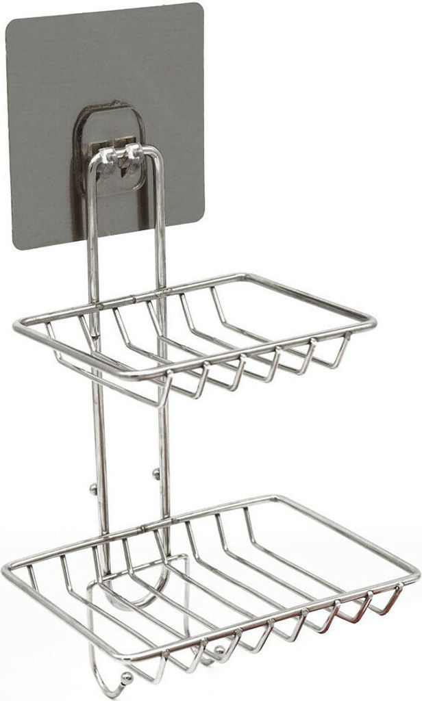 Duschregal Duschablage Wandregal Badregal Regal Duschkorb 2 Etagen ohne Bohren