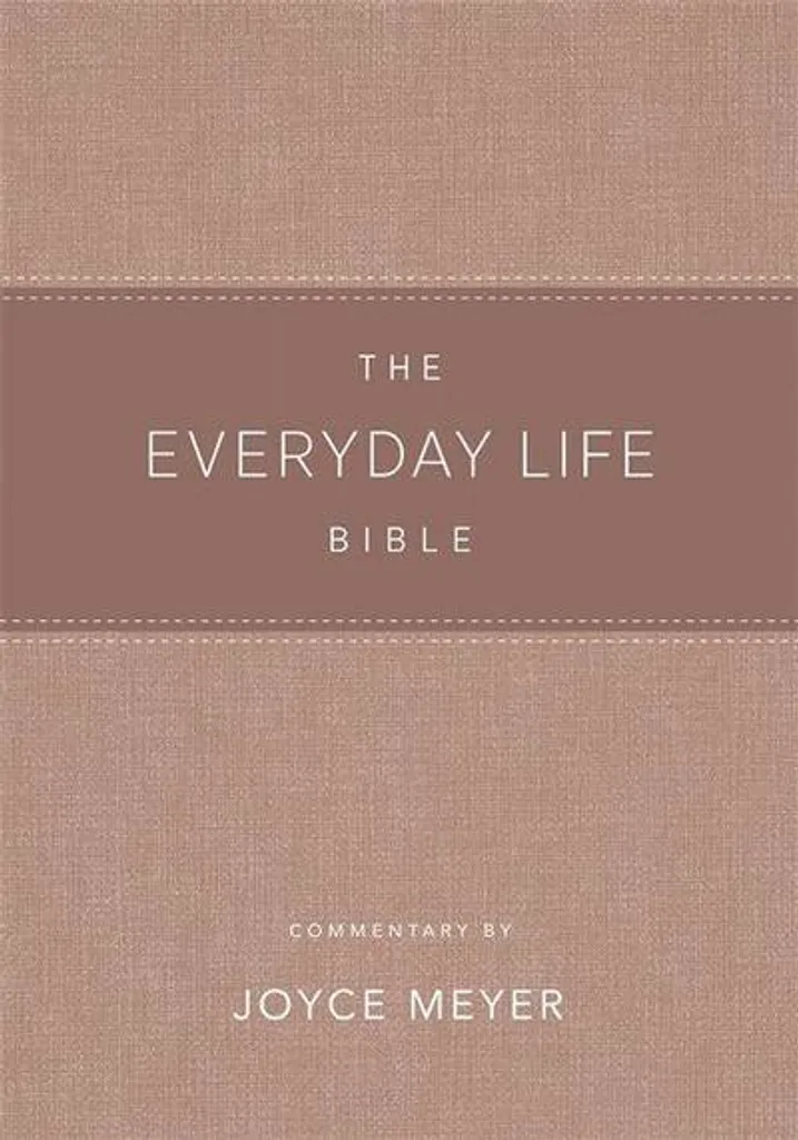 Bible Everyday Life Blush en LeatherLuxe avec Notes de Joyce Meyer