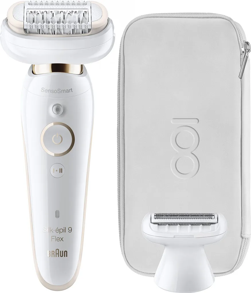Braun Silk-Épil 9 Flex SE9F Épilateur Électrique Blanc Flexible sans Fil