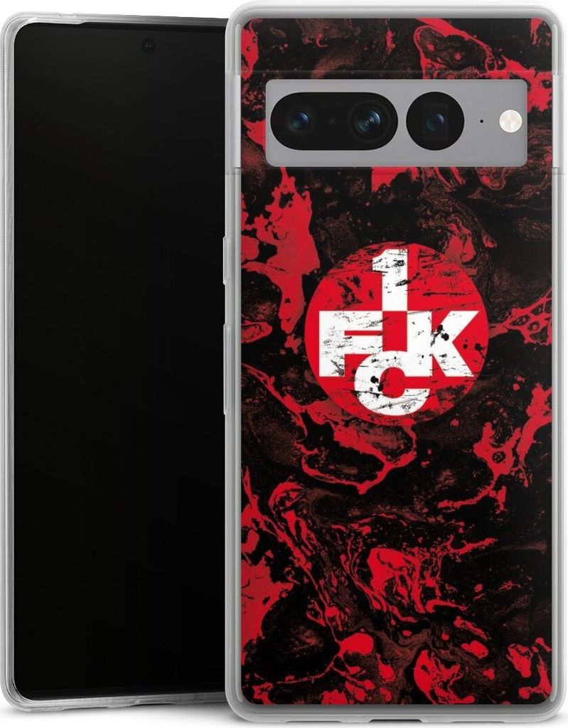 DeinDesign Slim Hülle für Google Pixel 7 Pro Silikon Case Ultra Dünn Handyhülle 1. FC Kaiserslautern 1. FCK Logo