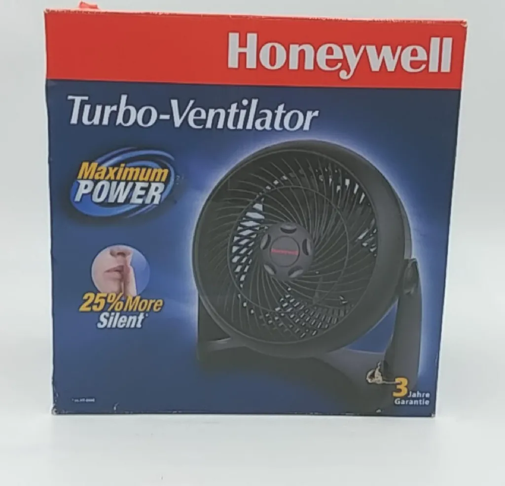 Honeywell TurboForce HT900E Ventilateur de table noir puissant et discret