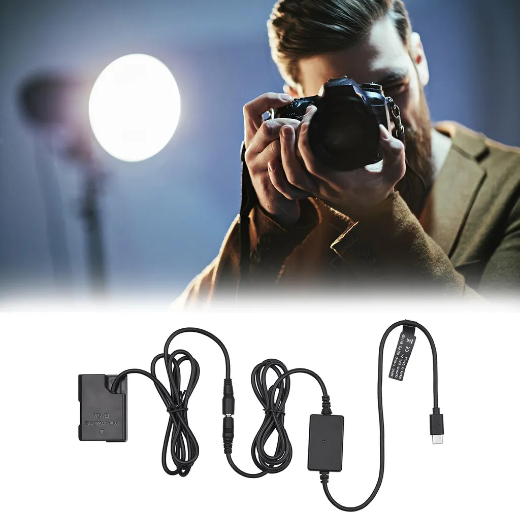 Cavo PD USB Type-C per accoppiatore CC batteria fittizia EP-5A EN-EL14 di ricambio per D5600 D5500 D5100 D5200 D5300 D3200 D3100 D3300 D3400 D3500 DF P7800 P7700