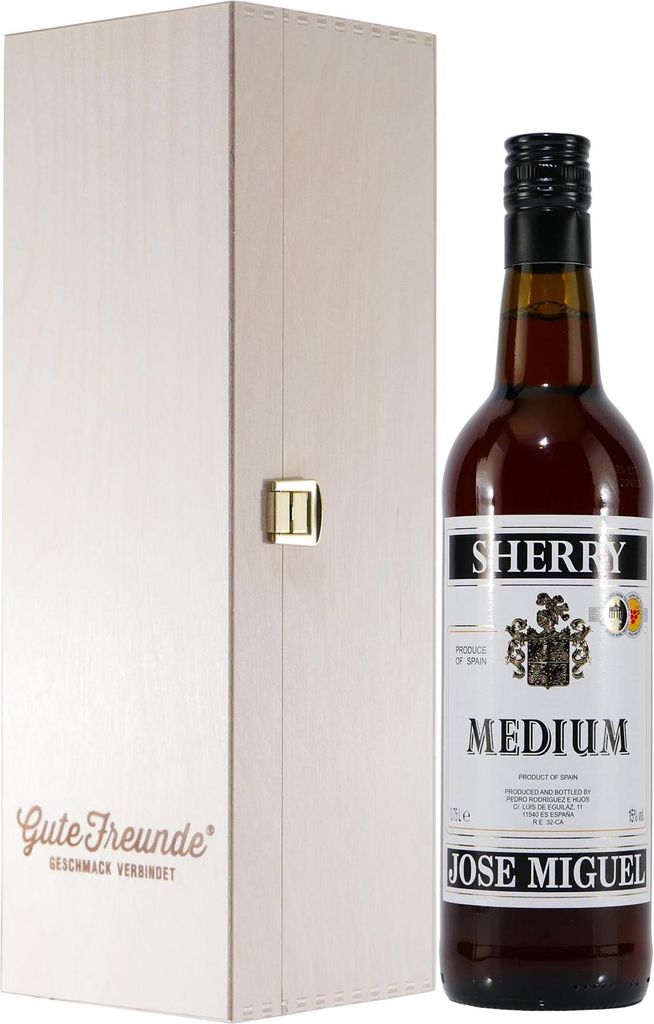 Jose Miguel Sherry -Medium- mit Geschenk-Holzkiste