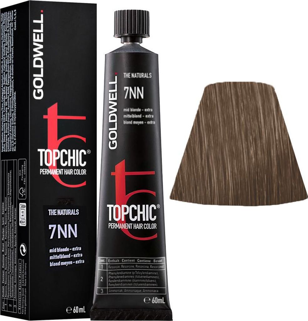 Goldwell Topchic Tube 7NN Medium Blonde Extra 60ml Immagine del prodotto 