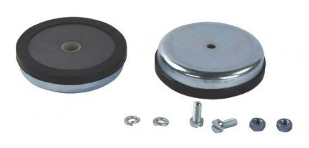 Support magnétique Hella pour gyrophares et feux de chantier robustes