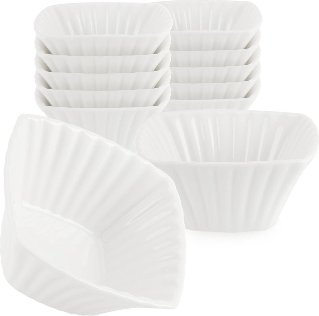 com-four® 12-teiliges Servierset - kleine, weiße Produktbild 