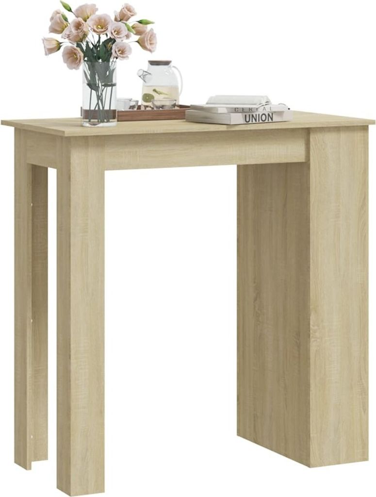 "im Sonderangebot"Bartisch/Esstisch für 2 Personen - CLORIS - Küchentisch - mit Regal Sonoma-Eiche 102x50x103,5 cm Holzwerkstoff - DEMöbel3586221