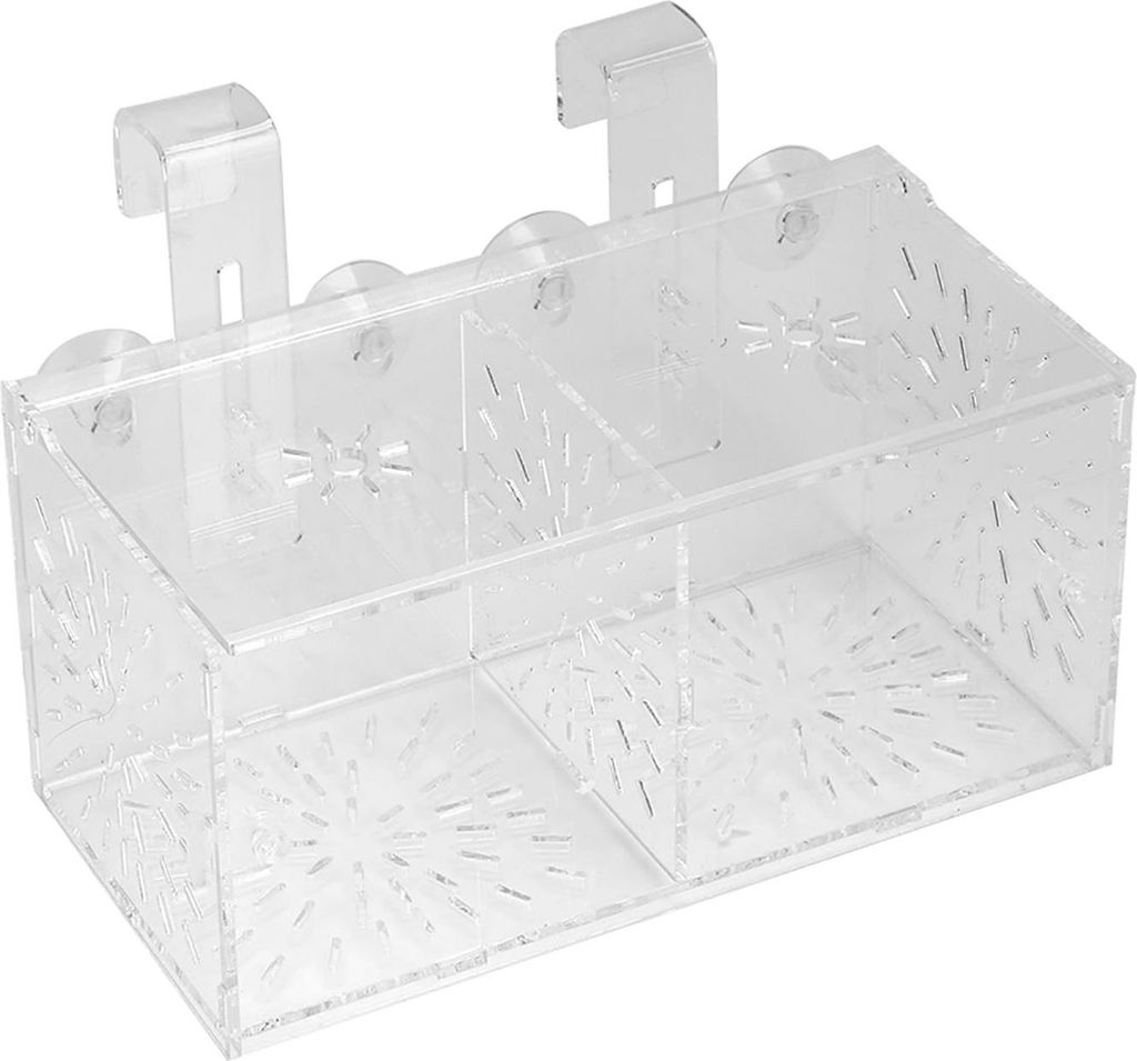 Acryl Transparent Aquarium Zucht Isolation Box Aquarium Brüterei Inkubator Halter(B)