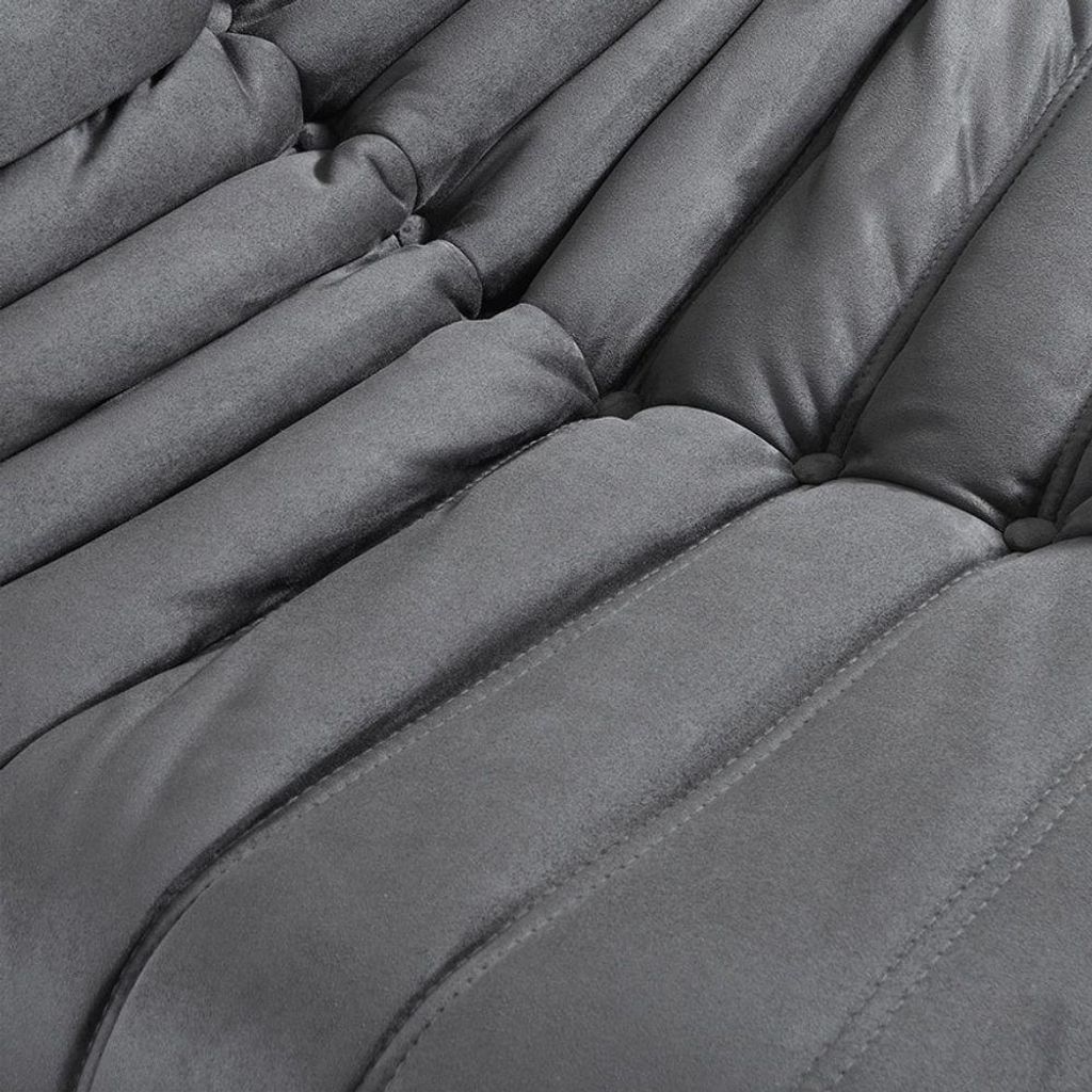 Home Deluxe Stoffmuster Sessel CHILL - Anthrazit I Stoffmuster, Muster, Relaxsessel, Sessel