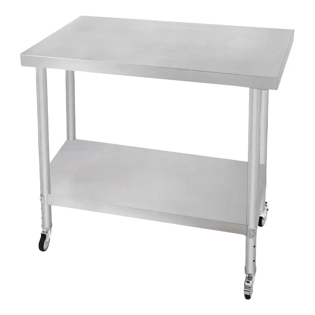 Table de travail inox pour cuisine et laboratoire - Format 60x90cm - 3