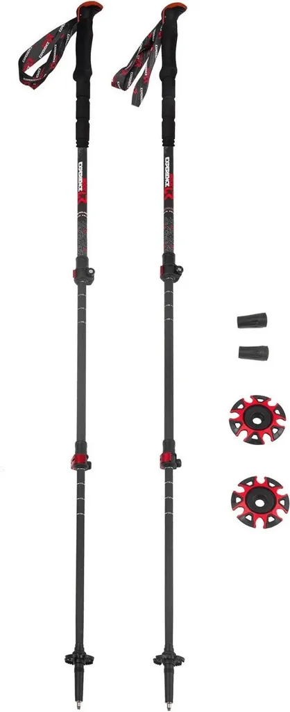 Bâtons Rock Experience Carbon 2.0 Argent 62-135 cm pour Randonnée