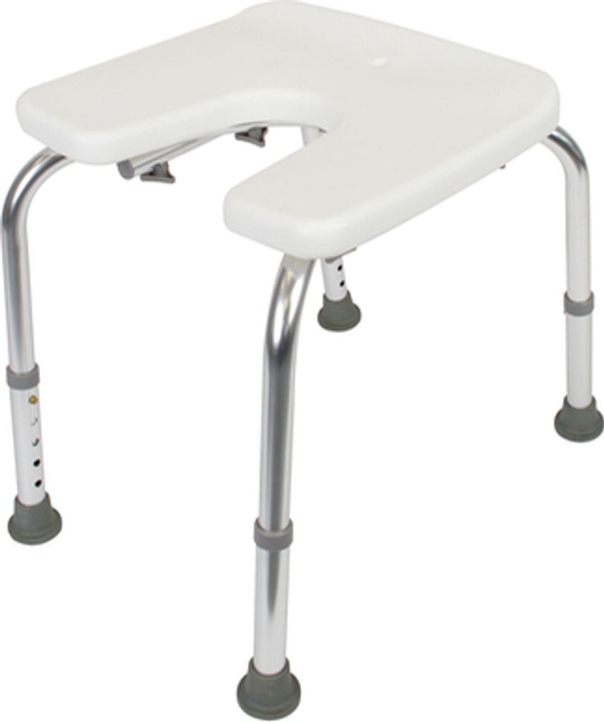 Alberts Duschhocker | U-Form, höhenverstellbar | Produktbild 