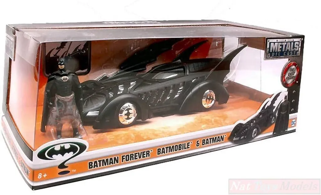 Batmobile Forever JADA 1:24 - Réplique Robuste en Métal anti-Casse DC