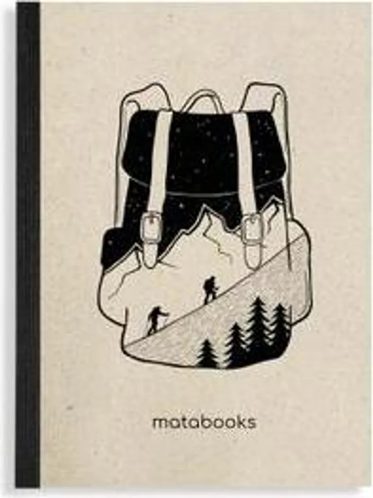 Carnet A6 robuste Dahara Backpack avec reliure artisanale et papier coton