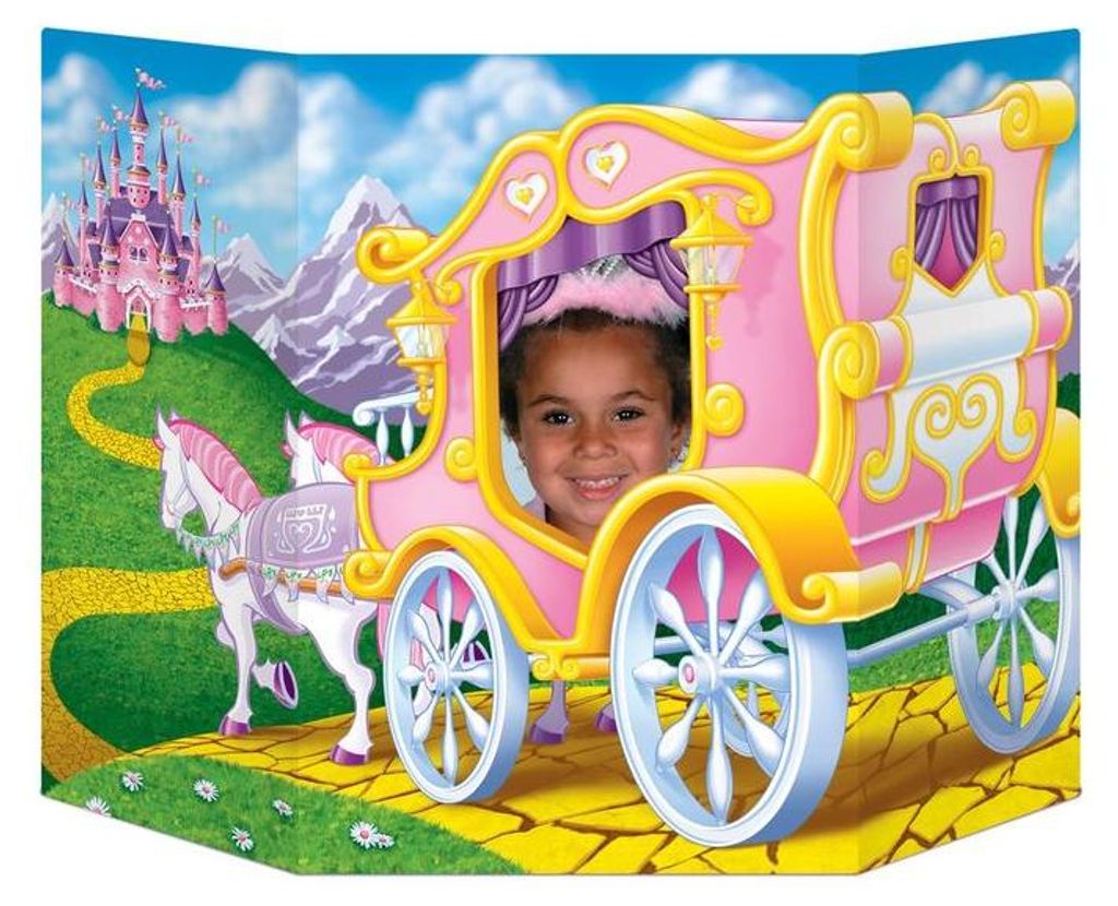 Beistle Prinzessin Fotowand aus stabiler Pappe, ca. 94 cm breit, 64 cm hoch