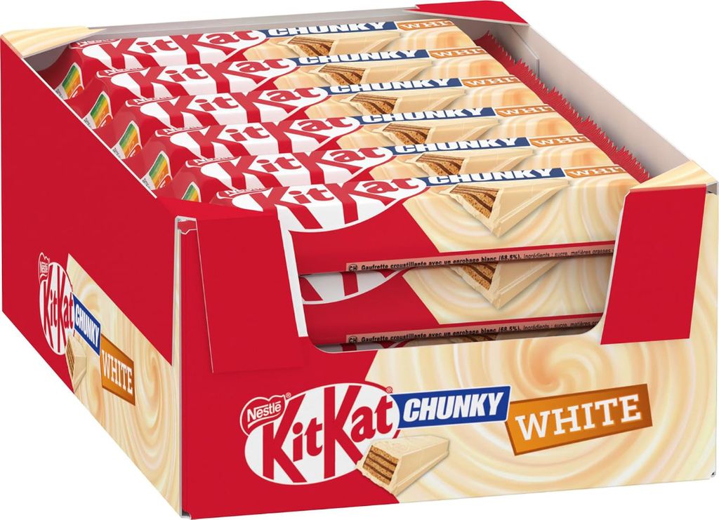 KitKat Chuny White křupavé oplatky s bílou čokoládou 24x40g Obrázek produktu 