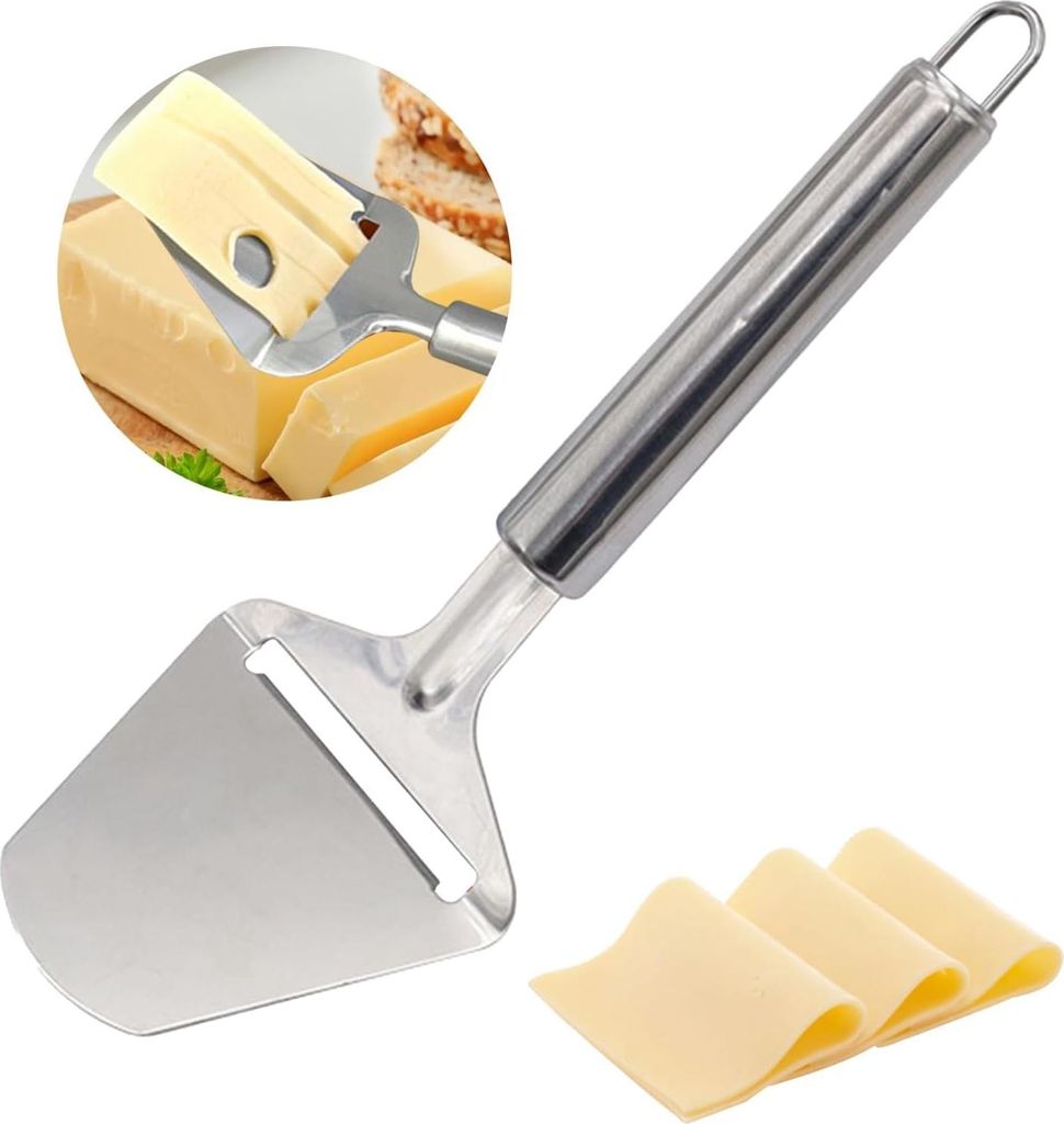 Multifunktionales Käsemesser und Käseschneider - für Hartkäse und Trüffel - Edelstahl