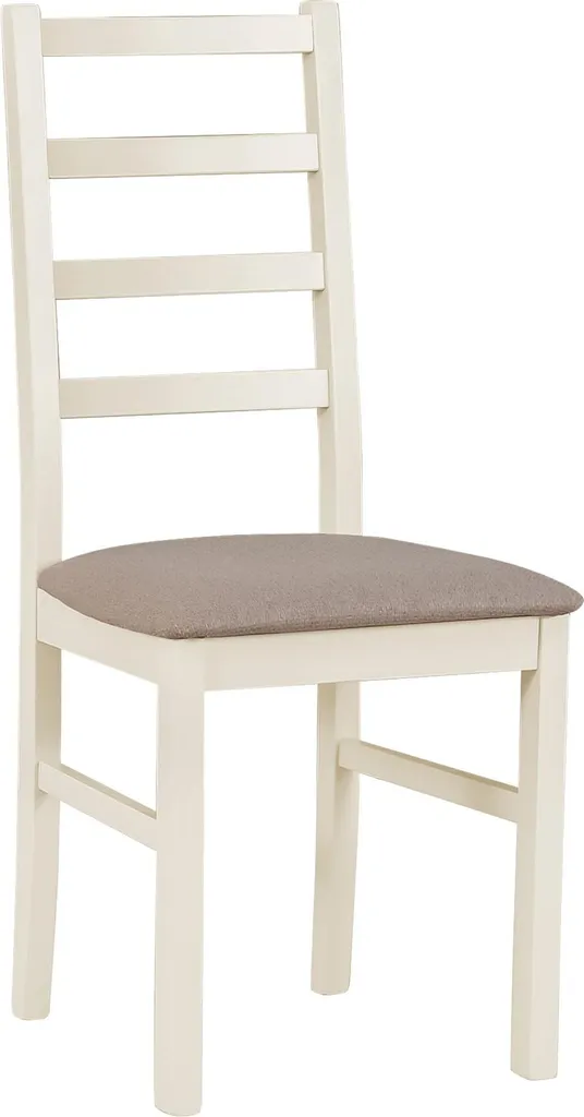 Chaise Rembourrée Selsey Nicella Design Moderne Tissu Bicolore Beige Gris