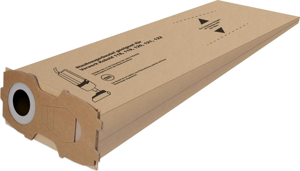 McFilter | 10 Staubsaugerbeutel geeignet für Vorwerk Kobold 118, 119, 120, 121, 122