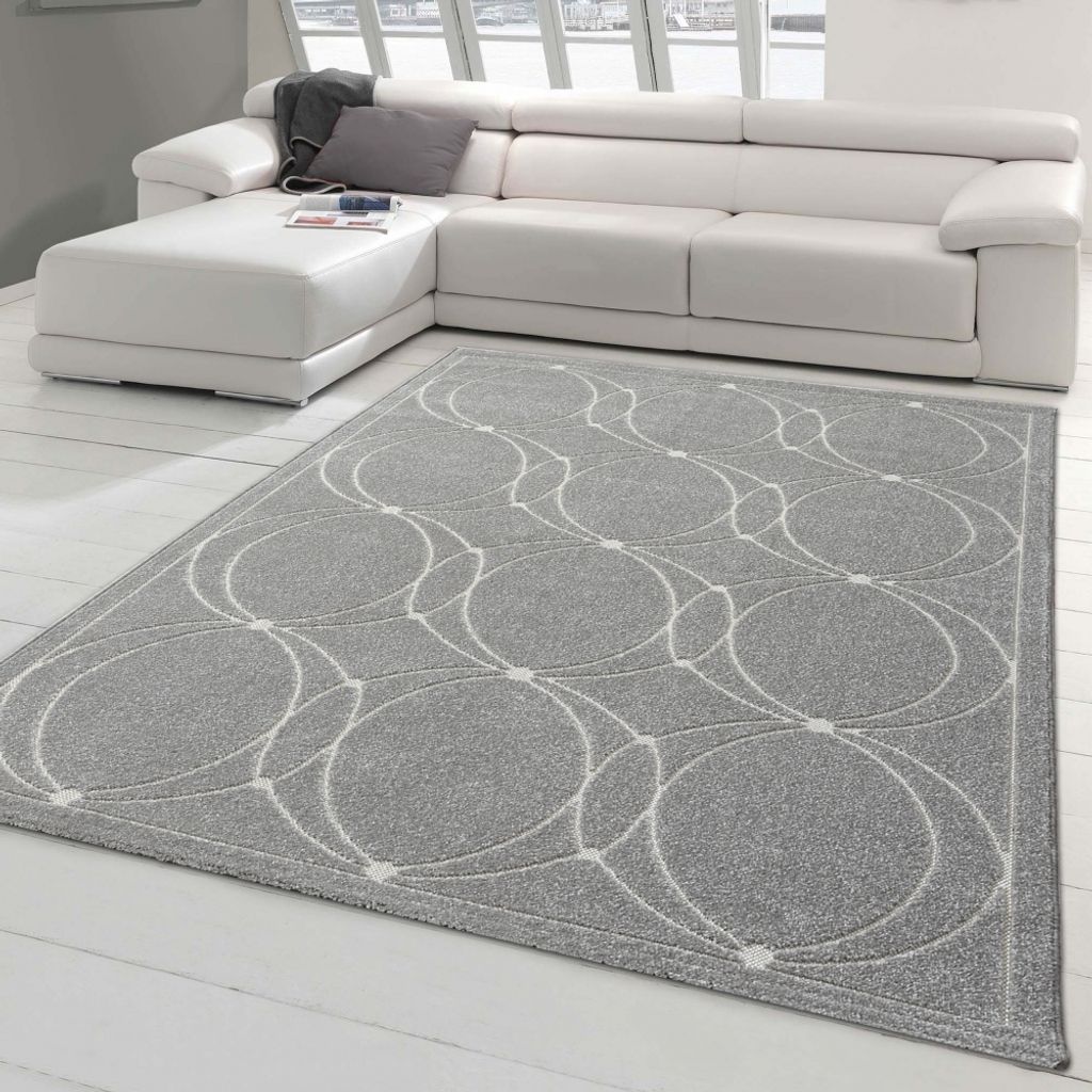 Orientteppich mit dezenten Ornamenten | In- & Outdoor | grau Größe - 200 x 290 cm