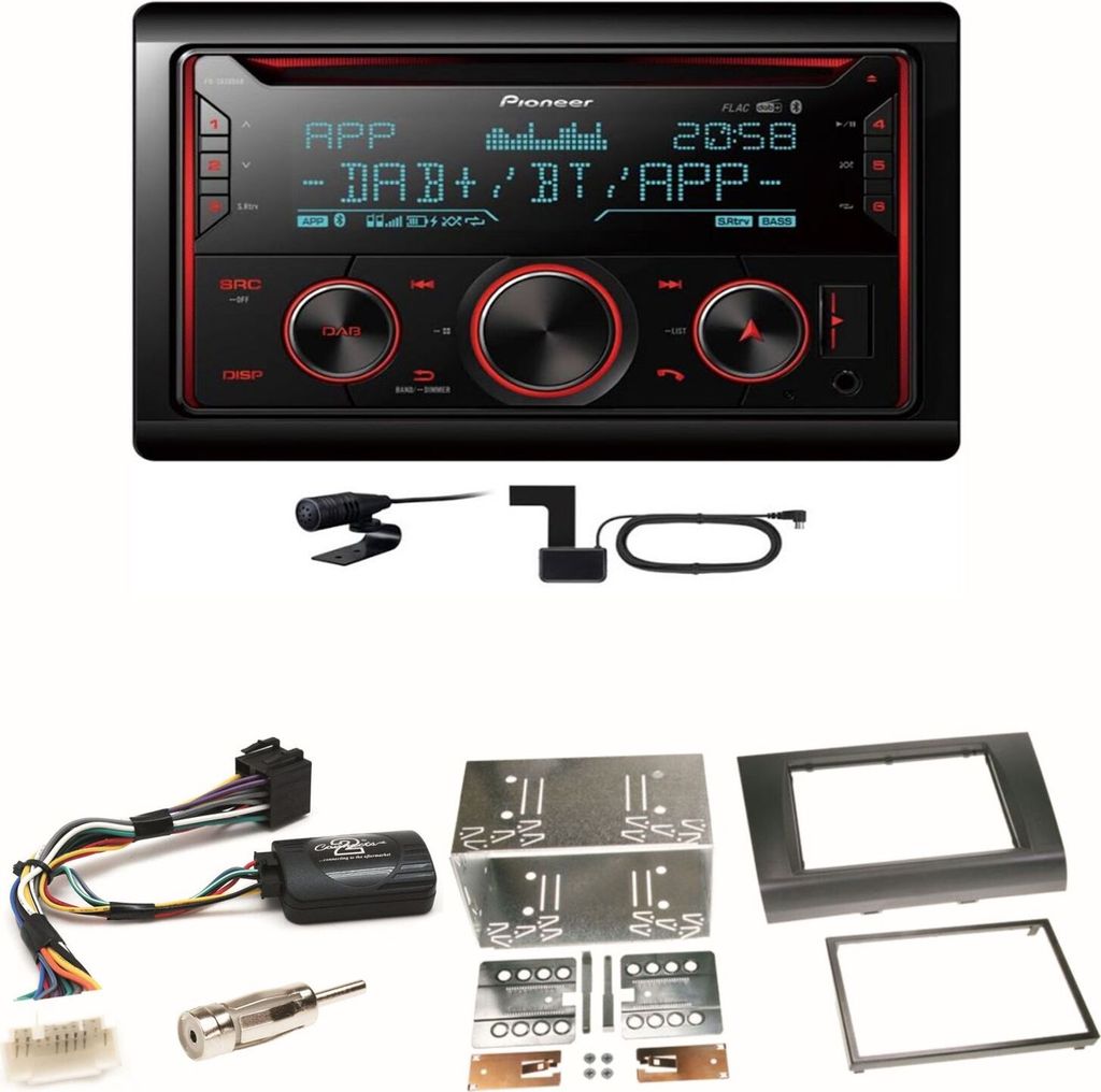 Pioneer FH-S820DAB Digitalradio Bluetooth Einbauset für Suzuki Swift Sport EZ MZ