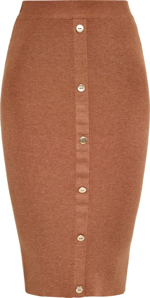 NAEMI damen rock - braun melange, XXL
