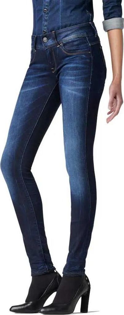 G-star Lynn Mid Waist Skinny Jeans Blau 28 / 36 Damen Blau 28