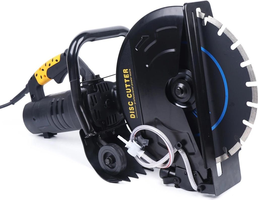 Mauernutfräse - Schlitzfräse - 2800 W - 4600 U/min - Schnitttiefe 2–12 cm - 90° - EU‐Stecker 220 V 50 Hz - 12 V Wasserpumpen‐Adapter - Sch...