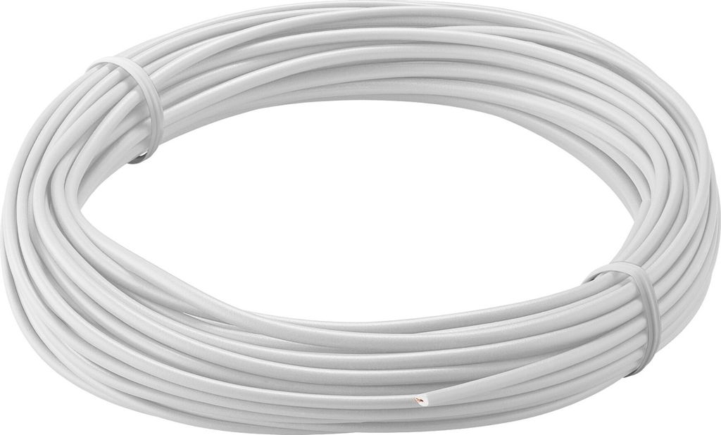 GOOBAY Kupferlitze 55046, 1x 0,14 mm², isoliert, 10 m, weiß