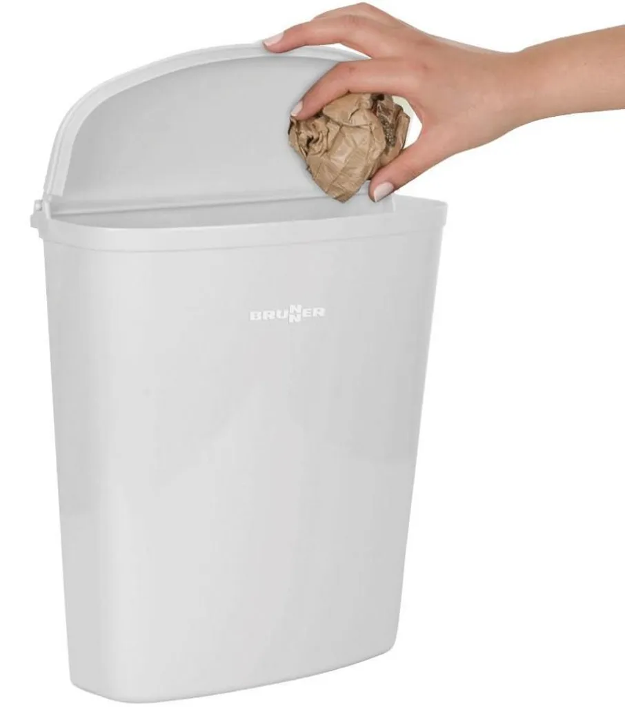 Corbeille Brunner Pillar Blanche Compacte et Robuste pour Caravane