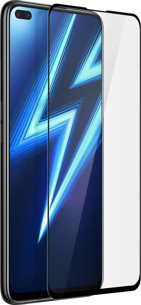 Pellicola protettiva Akashi 9H per Realme 6 Pro - Bordo nero
