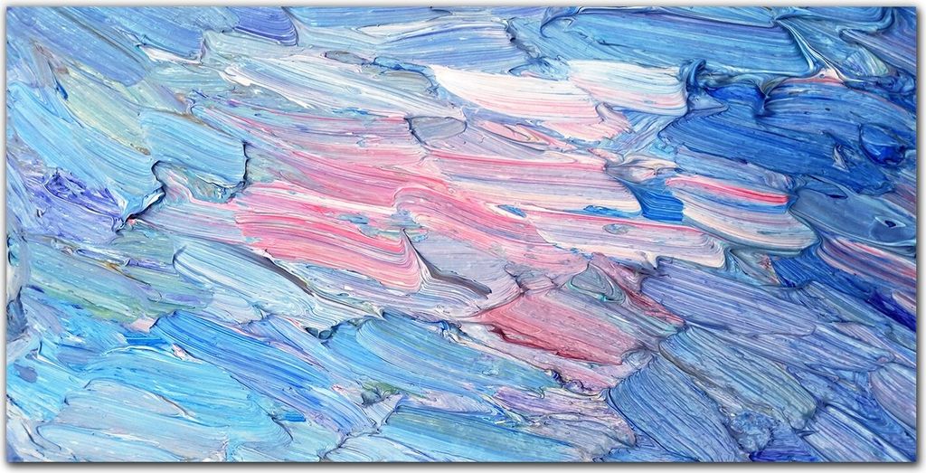 Coloray Bild aus Acryl 140 cm x 70 cm - Wanddekoration Wohnzimmer Bild auf Acrylglas Gehärtetes Acryl Dekoration Küche - Farbflecken