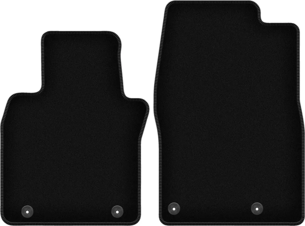 Tappetini Auto per Mazda 3 IV 2019- | Velluto Nero Set 2 Pezzi