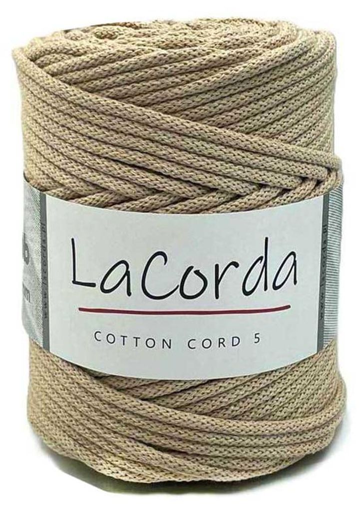 La Corda Baumwolle Cord Baumwollseil 5mm, 100m, Beige Produktbild 