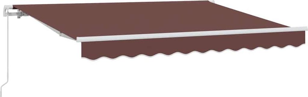 vidaXL Einziehbare Markise Braun 250 x 200 cm Stoff
