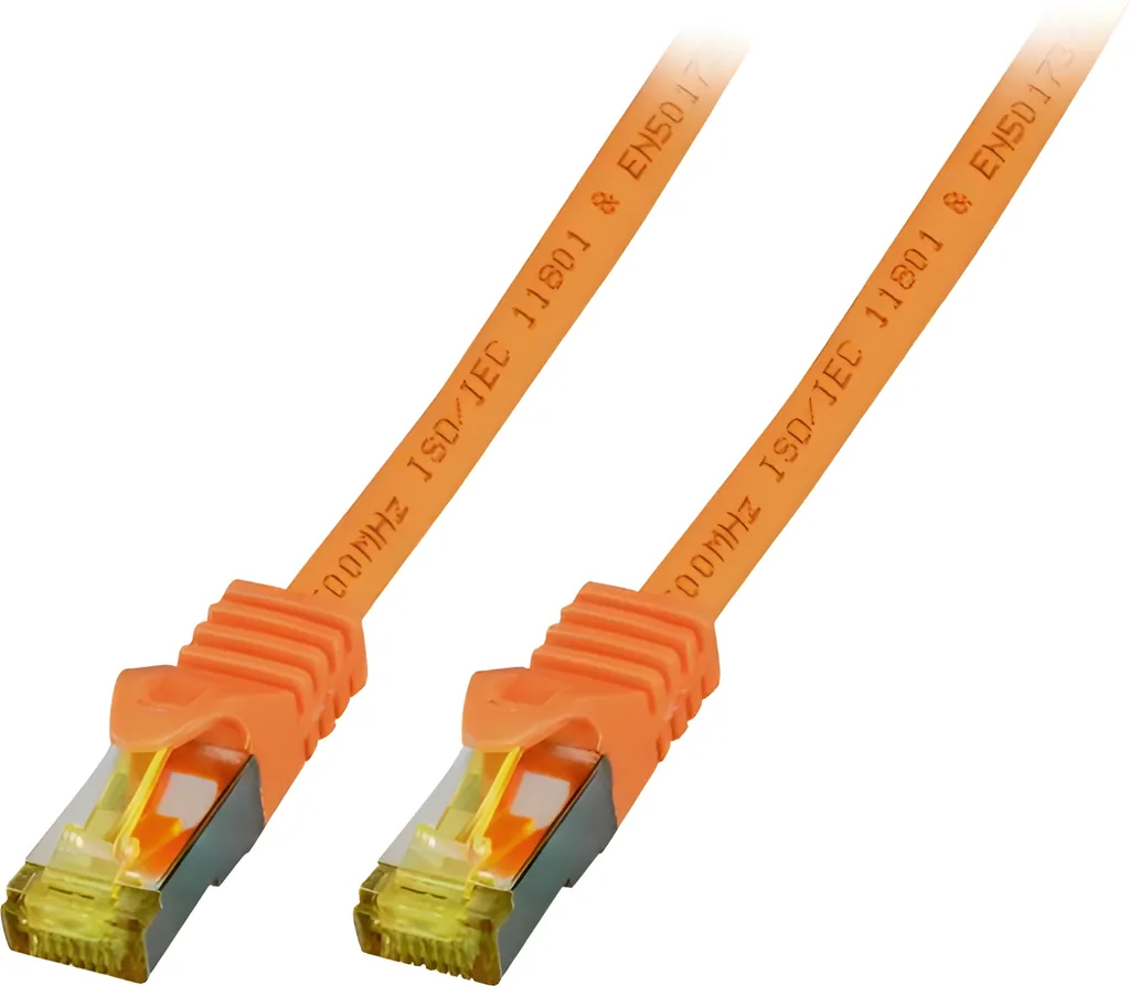 Cavo Rete Arancione EFB MK7001 Cat.6A S/FTP LSZH 0,25m - 10G