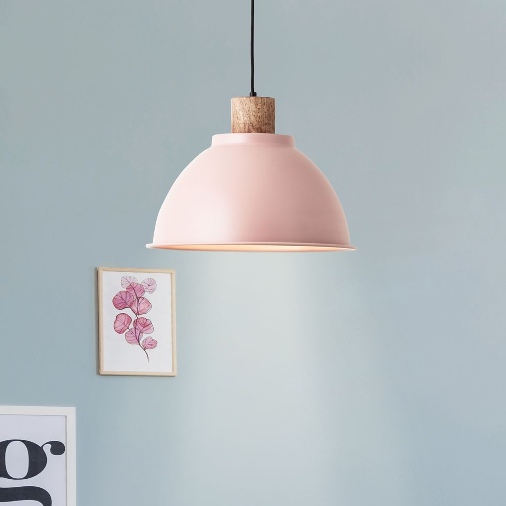 BRILLIANT dekoratívna závesná lampa Erena v svetlo ružovej Obrázok produktu 