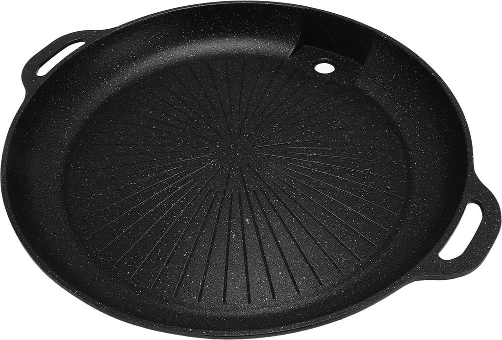 Grillpfanne Griddle Aluminiumlegierung Erosion resistent Portable BBQ Grillschale Backofen Pfanne für Home Outdoor Camping Picknick