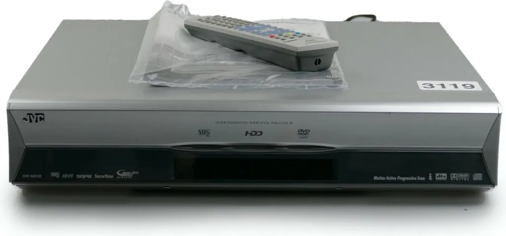 Transférez vos VHS sur DVD avec l'Enregistreur JVC DR-MX10SE 160 Go