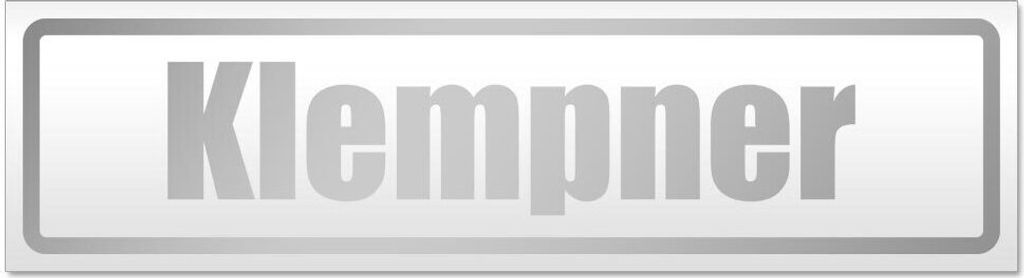 Kiwistar Klempner Magnetschild Schild magnetisch - 45cm Silber - Magnetfolie für Auto PKW Kfz