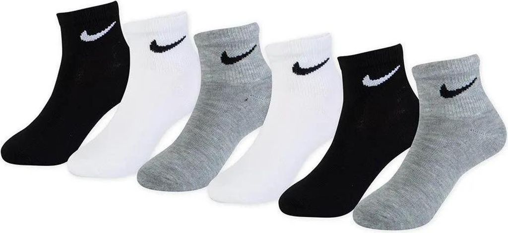Nike Kids Colorful Quarter Kurze Socken 6 Paare Mehrfarbig EU 27-35 Kinder Mehrfarbig EU 27-35