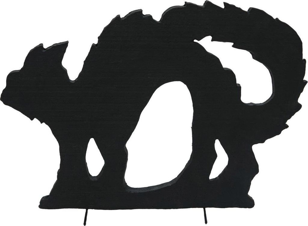 INNA-Glas Halloween Silhouette Katze Spooky CAT, schwarz, 43cm - Fenster Dekoration