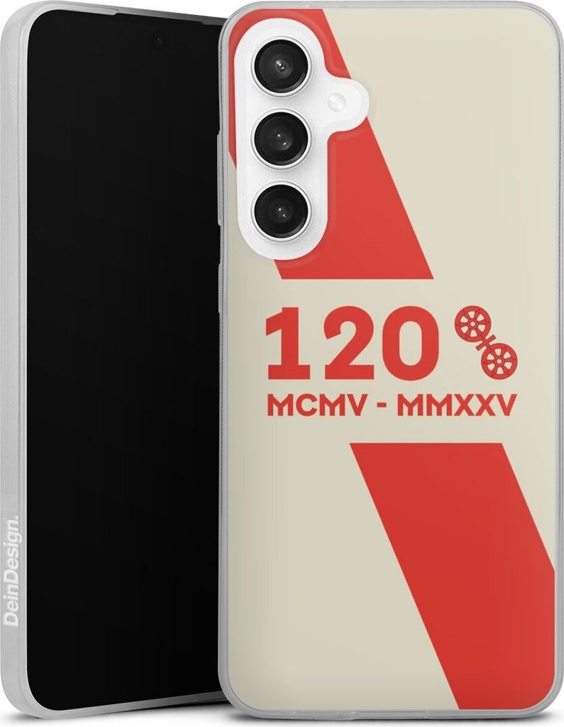DeinDesign Slim Hülle für Samsung Galaxy S24 FE 5G Silikon Case Ultra Dünn Handyhülle 1. FSV Mainz 05 E.V. 120 Jahre Bundesliga