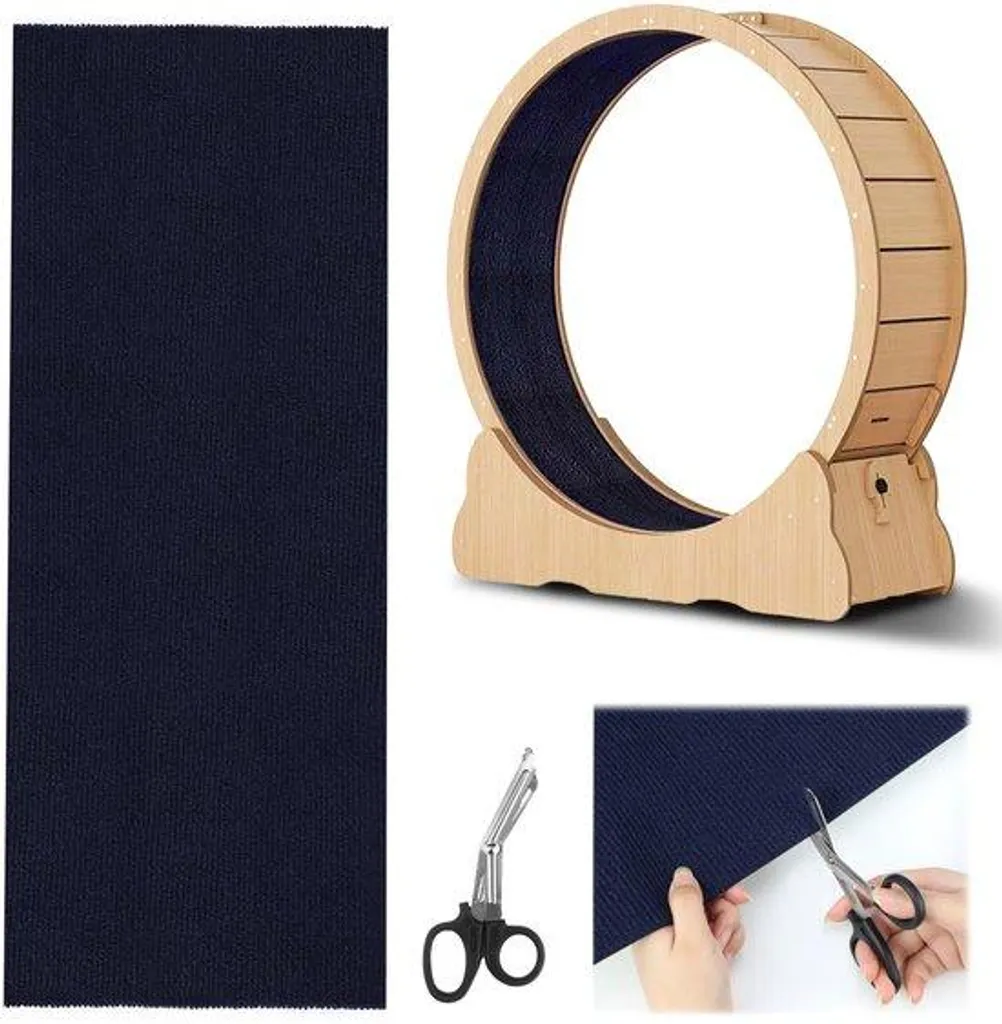 Abri adhésif pour chats bleu foncé 200x40 cm - Protection griffes