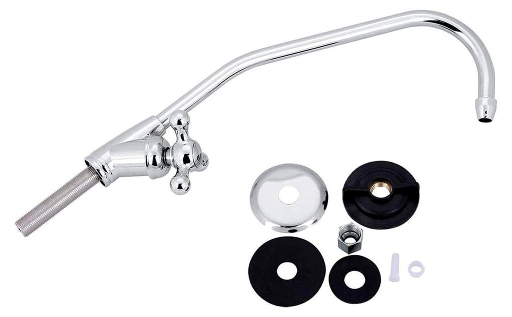1/4 '' Wasserhahn für die Küche, 28 cm Schwanenhals Trinkwasserhahn, Zinklegierung Chrom, moderner europäischer Stil, Umkehrosmose Trinkwasserfi...