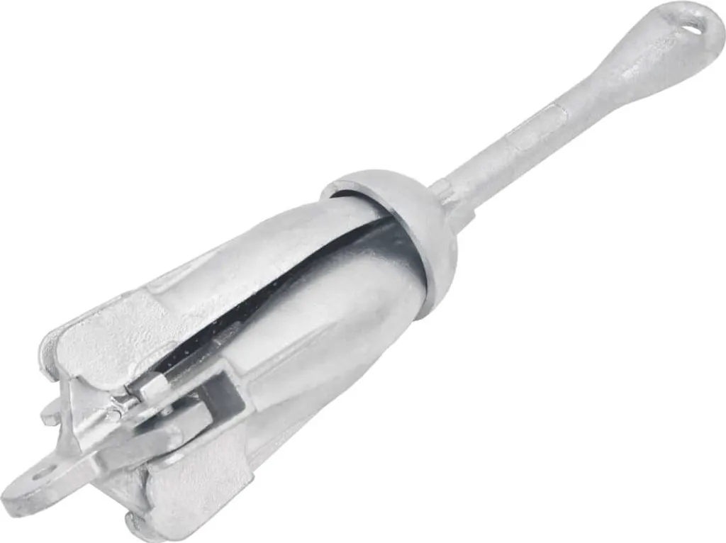 Ancre pliante robuste en fonte malléable 3,2 kg finition argent