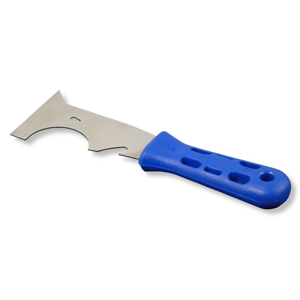 DEWEPRO Multifunktionsspachtel - Multi-Spachtel - Malerspachtel - Gipserspachtel mit vielen Funktionen - Klingenbreite: 60mm - Mehrzweckspachtel