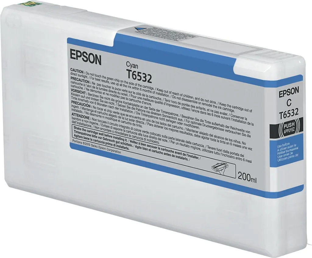 Cartuccia Epson T6532 Ciano 200ml - Eccellenza UltraChrome HDR Originale