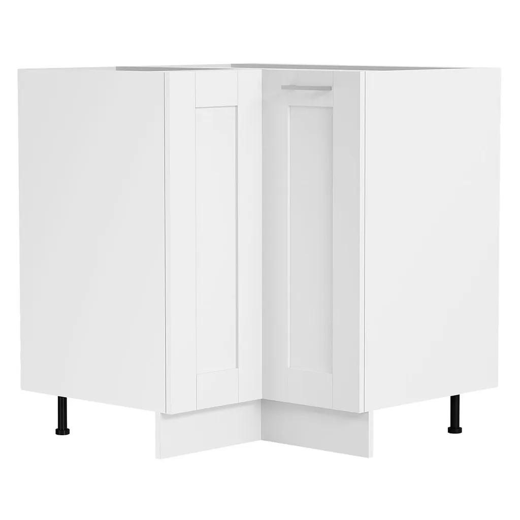 Base Angolo Cucina Colura Bianco 82x76x76 - Montaggio Facilitato