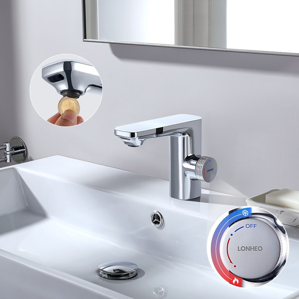 Wasserhahn Bad Ausziehbar DETBOM Wasserhahn Bad Mit Ausziehbar Brause, Armatur Badezimmer Mit 2 Strahlarten, Einhebelmischer Waschbecken, Warm Kalt Mischbatterie Bad, Waschbeckenarmatur Für Badezimmer, Waschtischarmatur, Chrom Badezimmerarmaturen